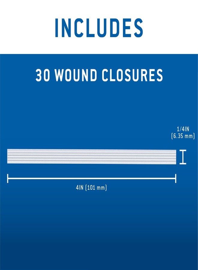 Care Science Adhesive Wound Closure Strips, 1/4 x 4 in, 30ct | Sterile Strips Used for Closing Minor cuts & Wounds - Image 3
